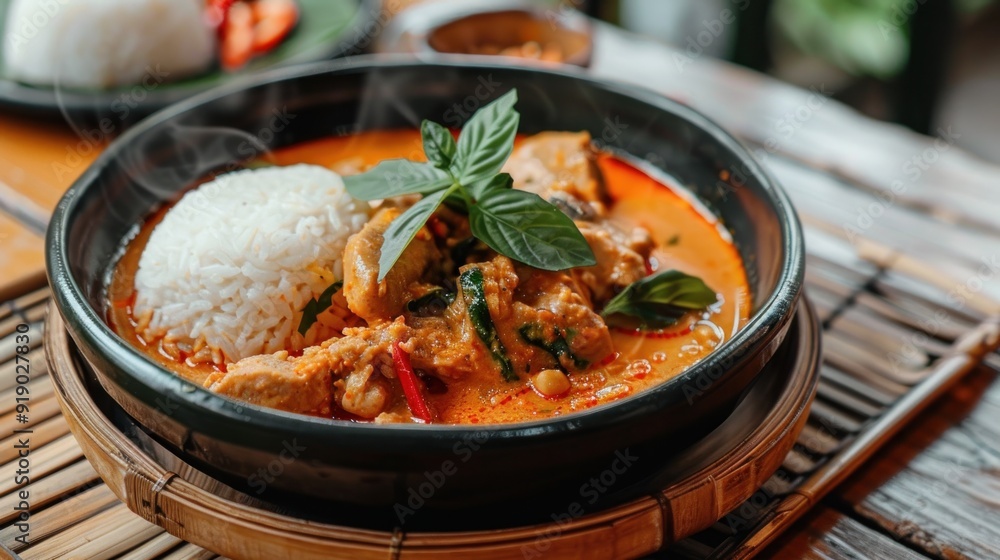 Spicy Thai Curry with Chicken and Rice Spicy Thai Curry with Chicken and Rice