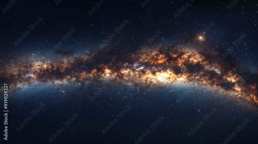 Fototapeta premium Milky Way Galaxy Panorama