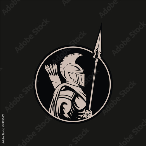 medieval knight logo icon design. This logo represents solidarity, leadership and loyalty