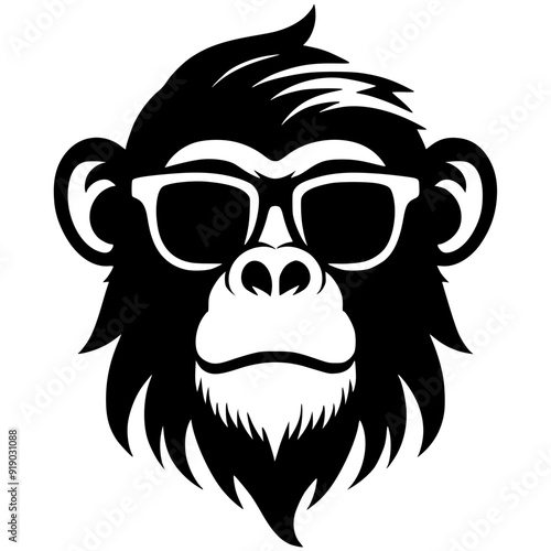 Photography Cool monkey t-shirt design silhouette
