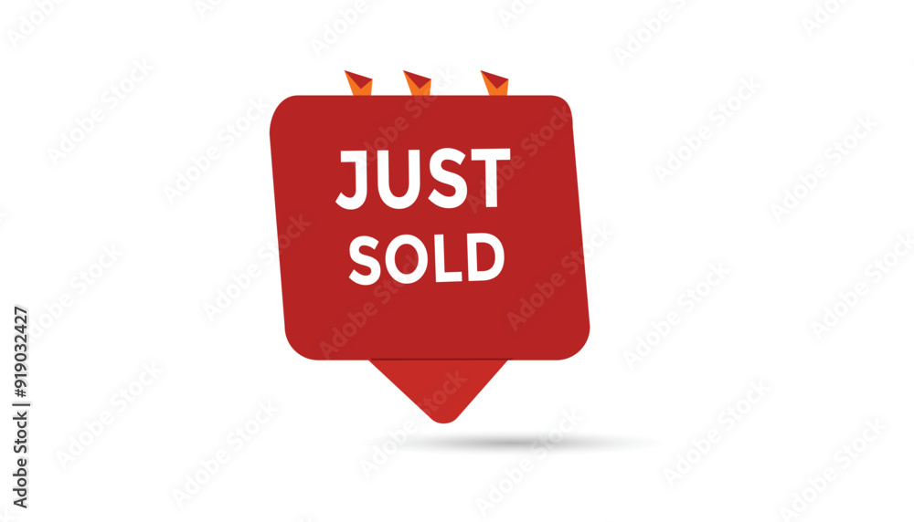 Just sold button web banner templates. Vector Illustration
Just sold button web banner templates. Vector Illustration