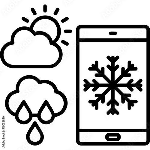Forecast Vector Icon Design