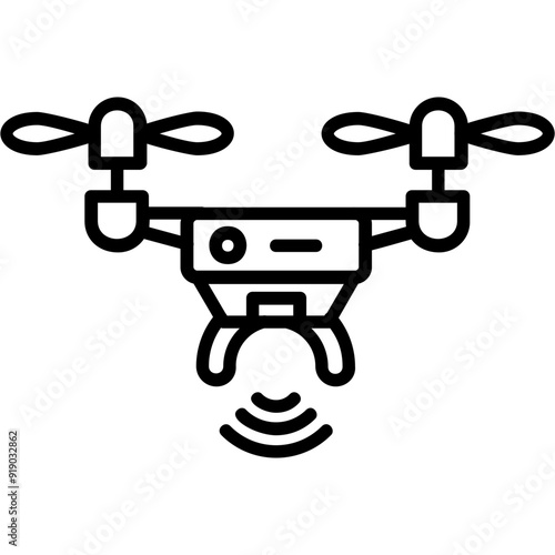 Drone Vector Icon Design