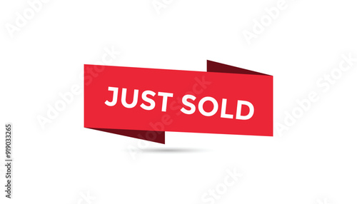 Just sold button web banner templates. Vector Illustration 
