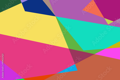 Colorful flat abstract geometric psychedelic pop art poster background Free Download Colorful flat abstract geometric psychedelic pop art poster background - GFXLoad