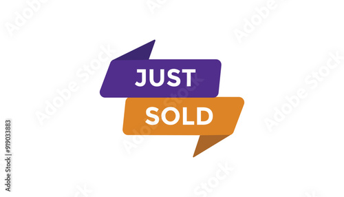 Just sold button web banner templates. Vector Illustration 
