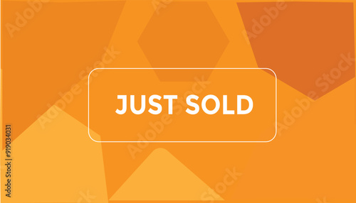 Just sold button web banner templates. Vector Illustration 
