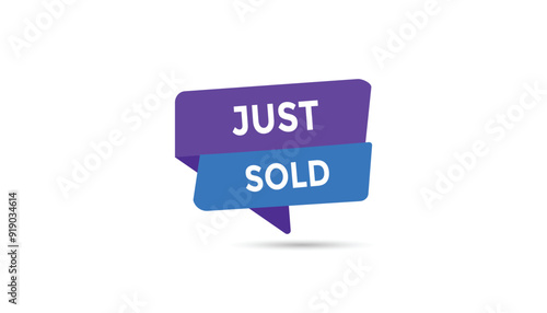 Just sold button web banner templates. Vector Illustration 
