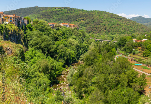 Castellfollit de la Roca, comarca de La Garrocha, Gerona, Catalonia, Spain photo