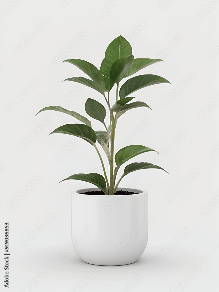 plant pot on white background, ornamental plant plant pot on white background, ornamental plant