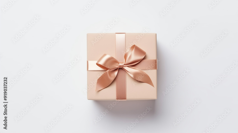 A neatly wrapped gift box with a simple design and elegant ribbon, perfect for celebrating birthdays or holidays with loved ones A neatly wrapped gift box with a simple design and elegant ribbon, perfect for celebrating birthdays or holidays with loved ones
