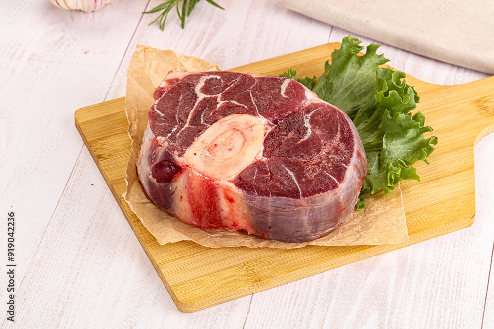 Raw beef ossobuco for roast Raw beef ossobuco for roast