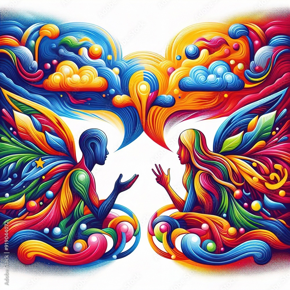 Obraz premium abstract background with butterflies