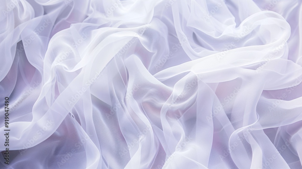Obraz premium White Sheer Fabric Texture