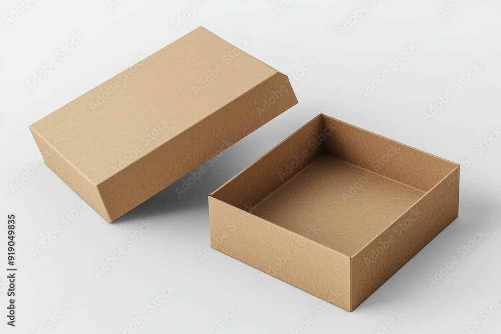 Paper Box Mockup A4 on isolated background created with Generative AI Paper Box Mockup A4 on isolated background created with Generative AI