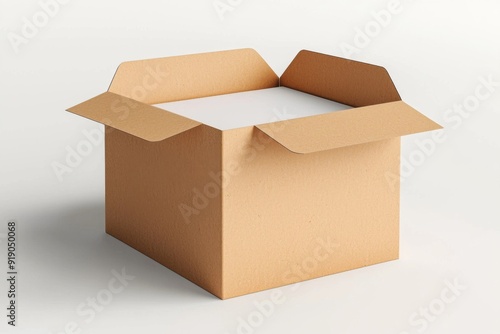 Paper Box Mockup A4 on isolated background created with Generative AI