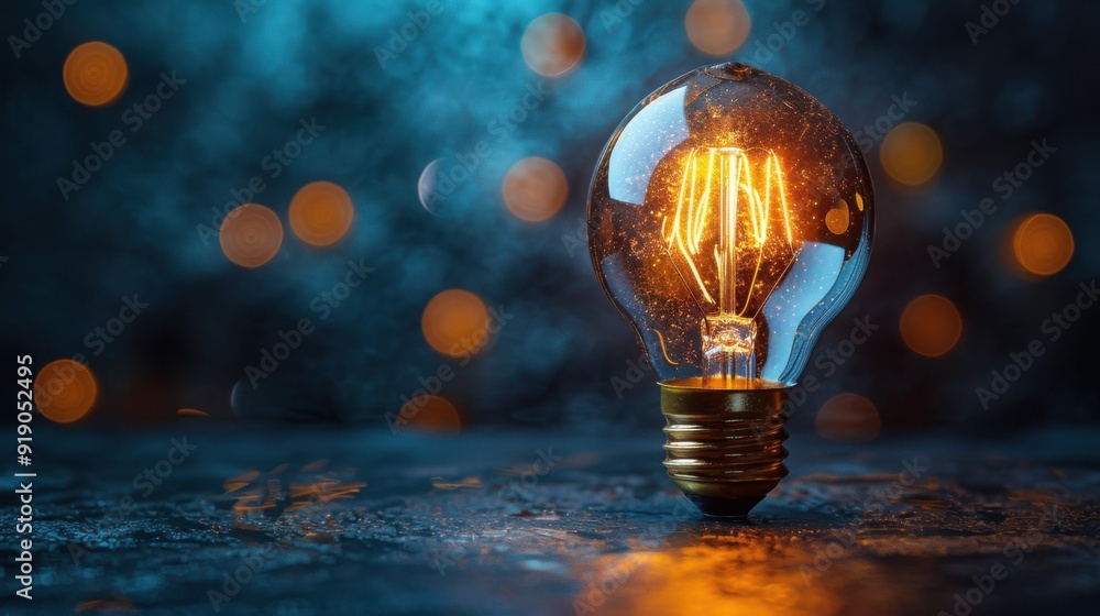 Concept idea. Business and light bulb, creative ideas and thinking in business Concept idea. Business and light bulb, creative ideas and thinking in business