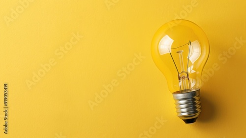 Concept idea. Business and light bulb, creative ideas and thinking in business