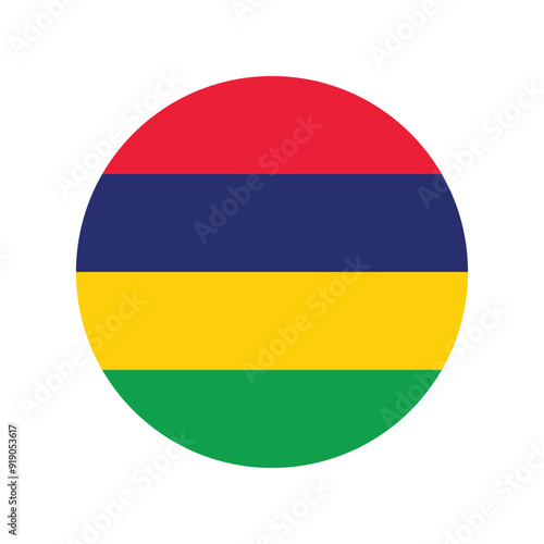 Free Download National Flag of Mauritius. Mauritius Flag. Mauritius Round flag.
 - GFXLoad