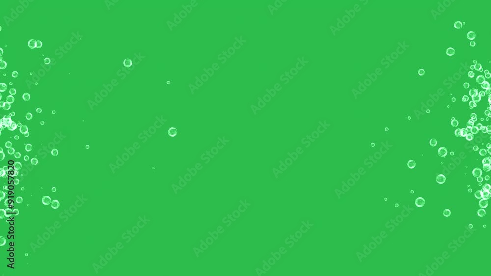 Bubbles art on green screen background motion graphic effect. Bubbles art on green screen background motion graphic effect.