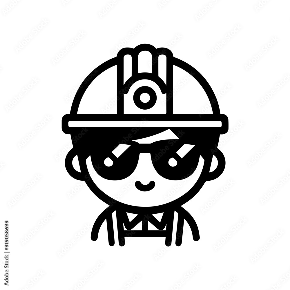 Construction worker avatar icon Construction worker avatar icon