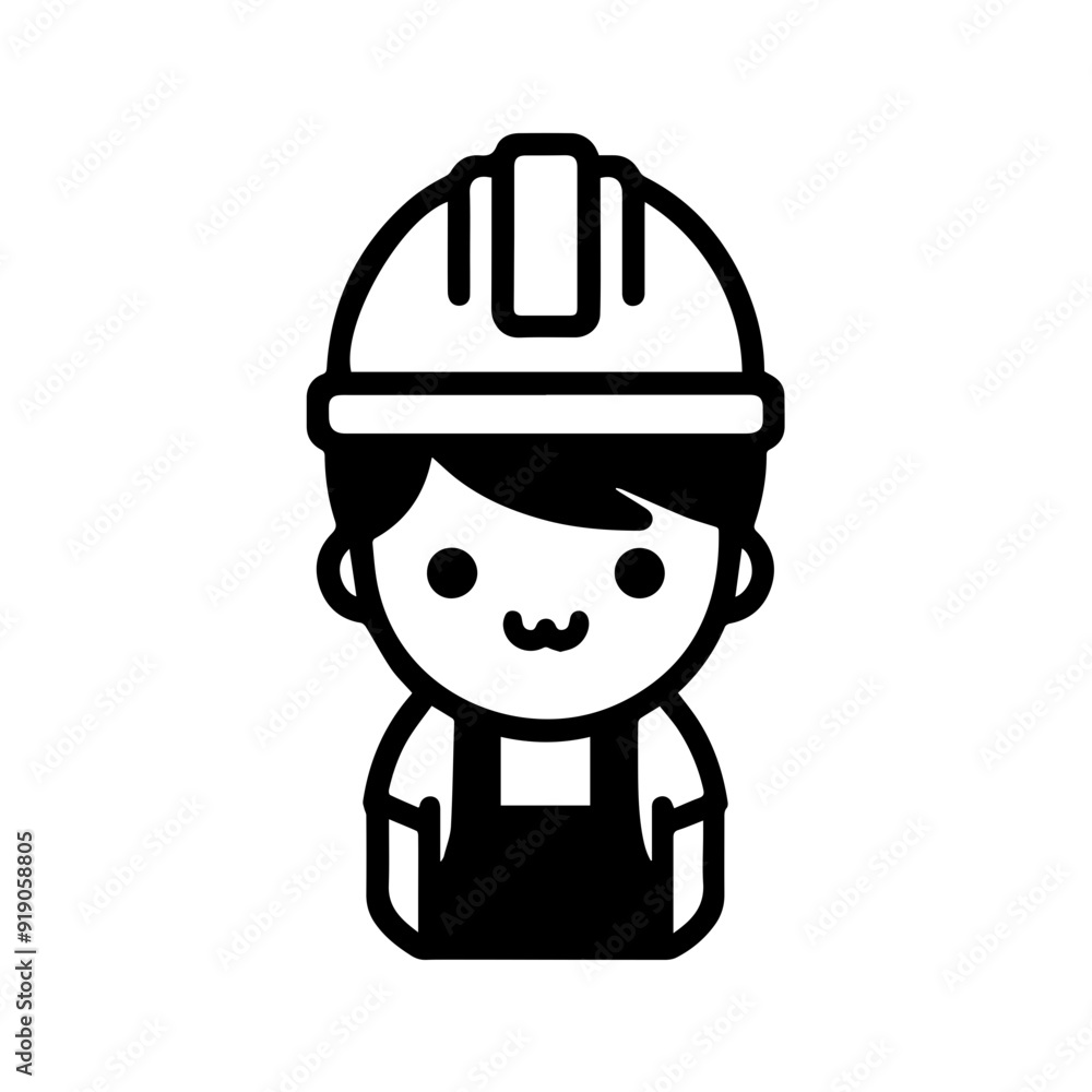 Construction worker avatar icon Construction worker avatar icon