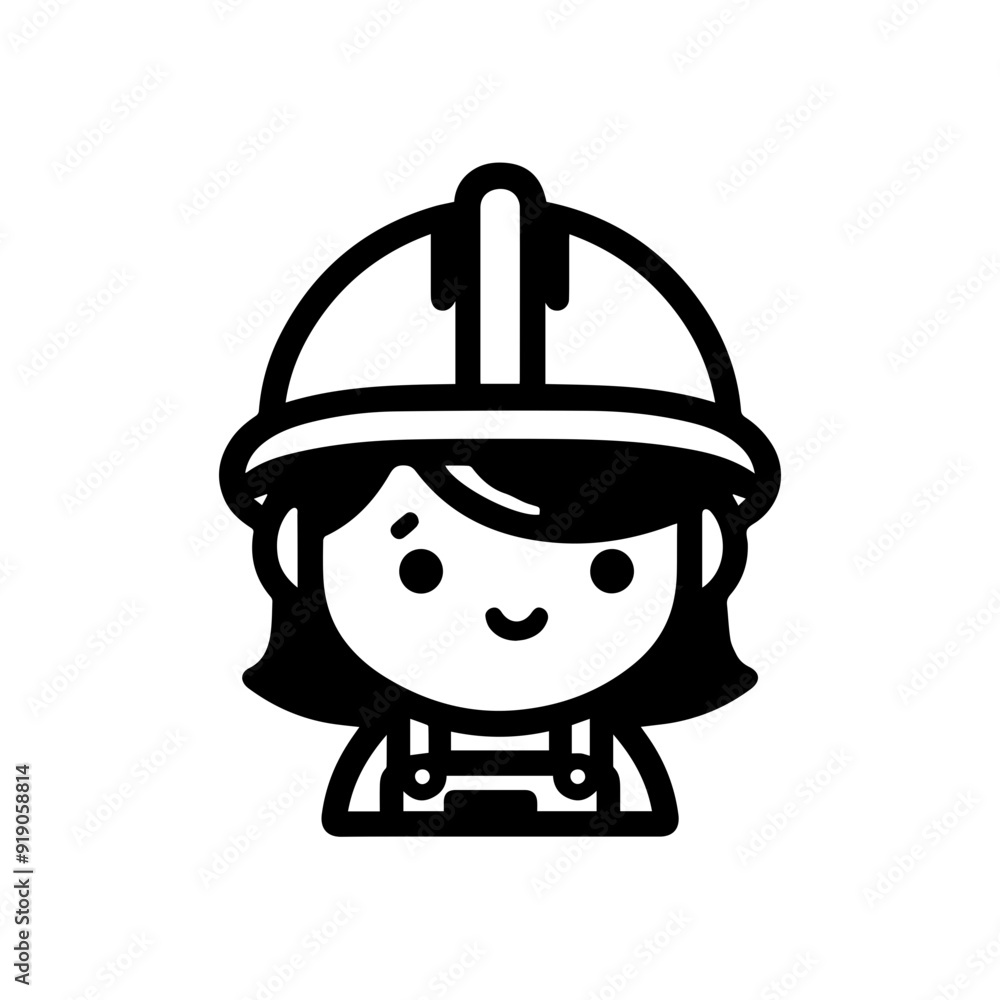 Construction worker avatar icon Construction worker avatar icon