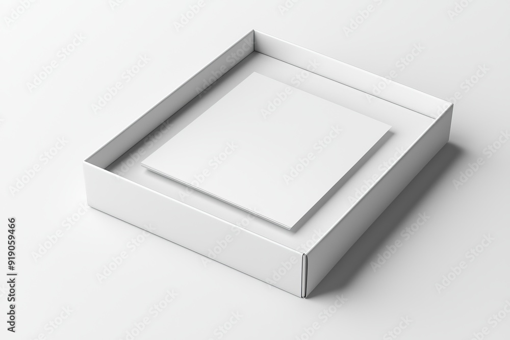 Paper Box Mockup A4 on isolated background created with Generative AI Paper Box Mockup A4 on isolated background created with Generative AI