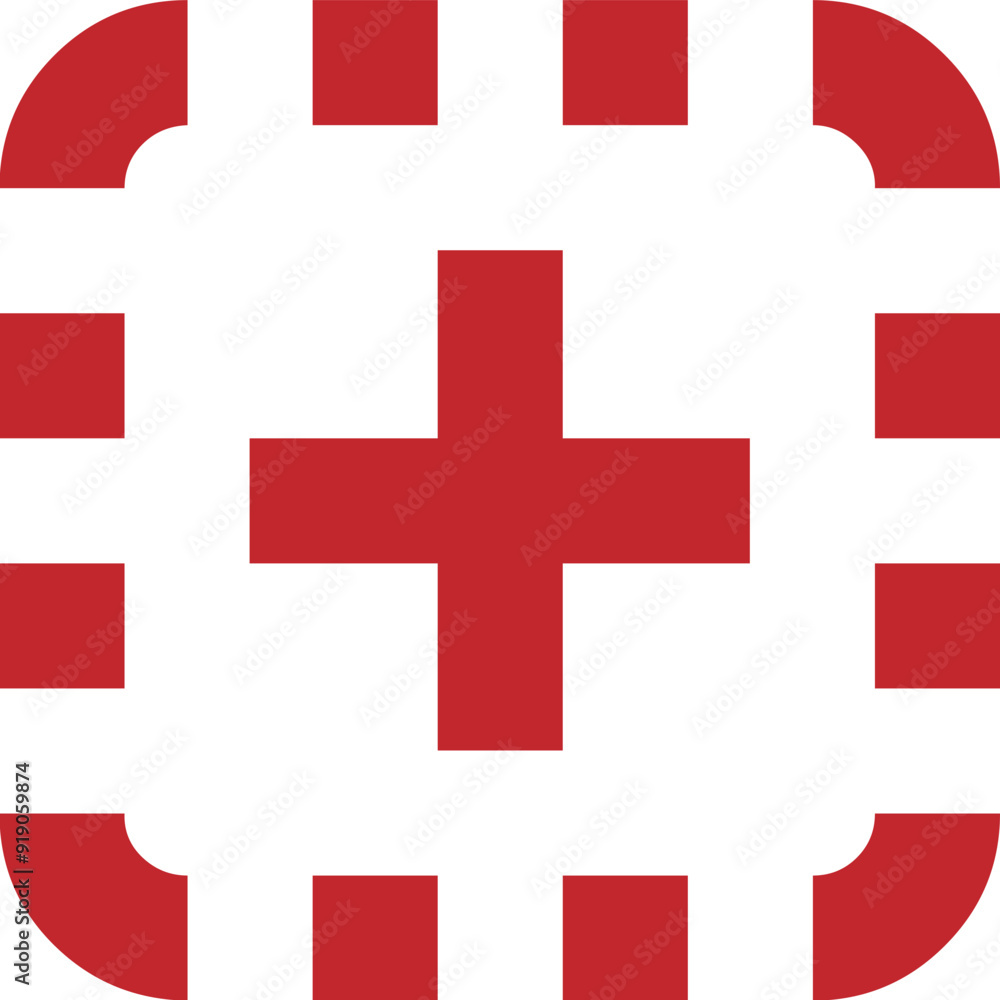 Obraz premium plus frame icon design logo