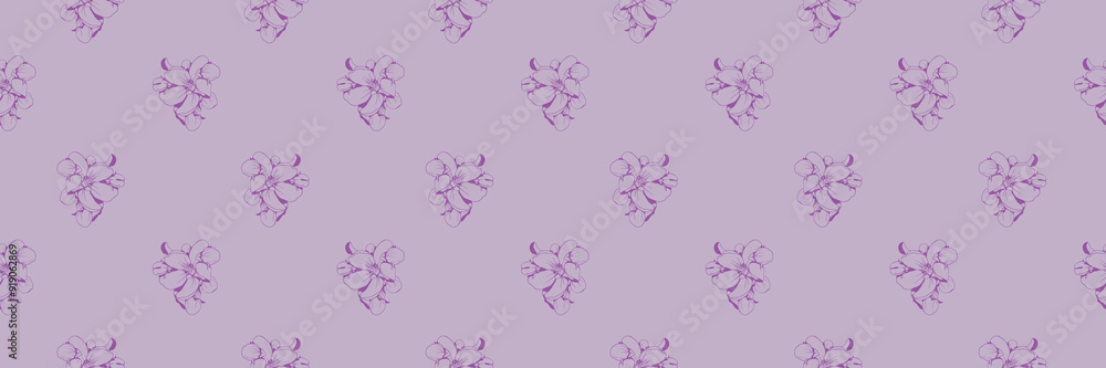 Hand drawn floral pattern vector design. Flower drawing simple ornament. Hand drawn floral pattern vector design. Flower drawing simple ornament.