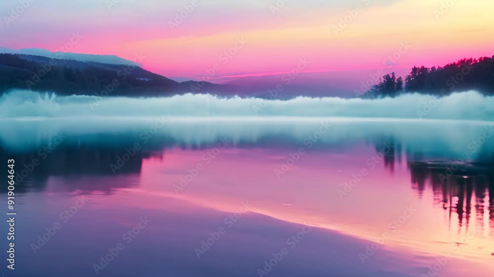 A tree stands on the surface of a calm body of water, with its reflection visible in the ripples, The tranquil waters reflect the vibrant colors of dawn A tree stands on the surface of a calm body of water, with its reflection visible in the ripples, The tranquil waters reflect the vibrant colors of dawn