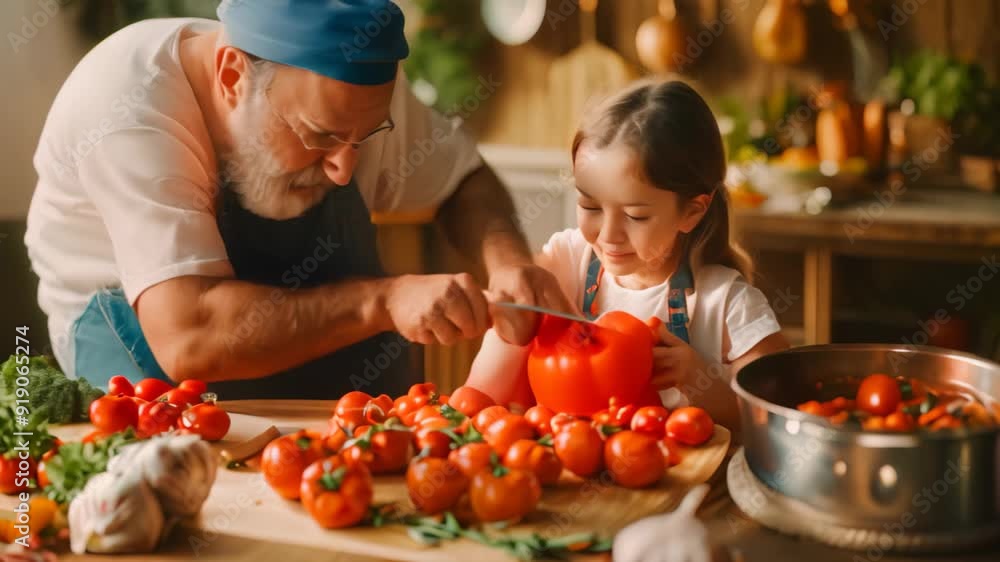 A person cooking and preparing food on a table in a kitchen, Traditional family recipes passed down by grandparents A person cooking and preparing food on a table in a kitchen, Traditional family recipes passed down by grandparents