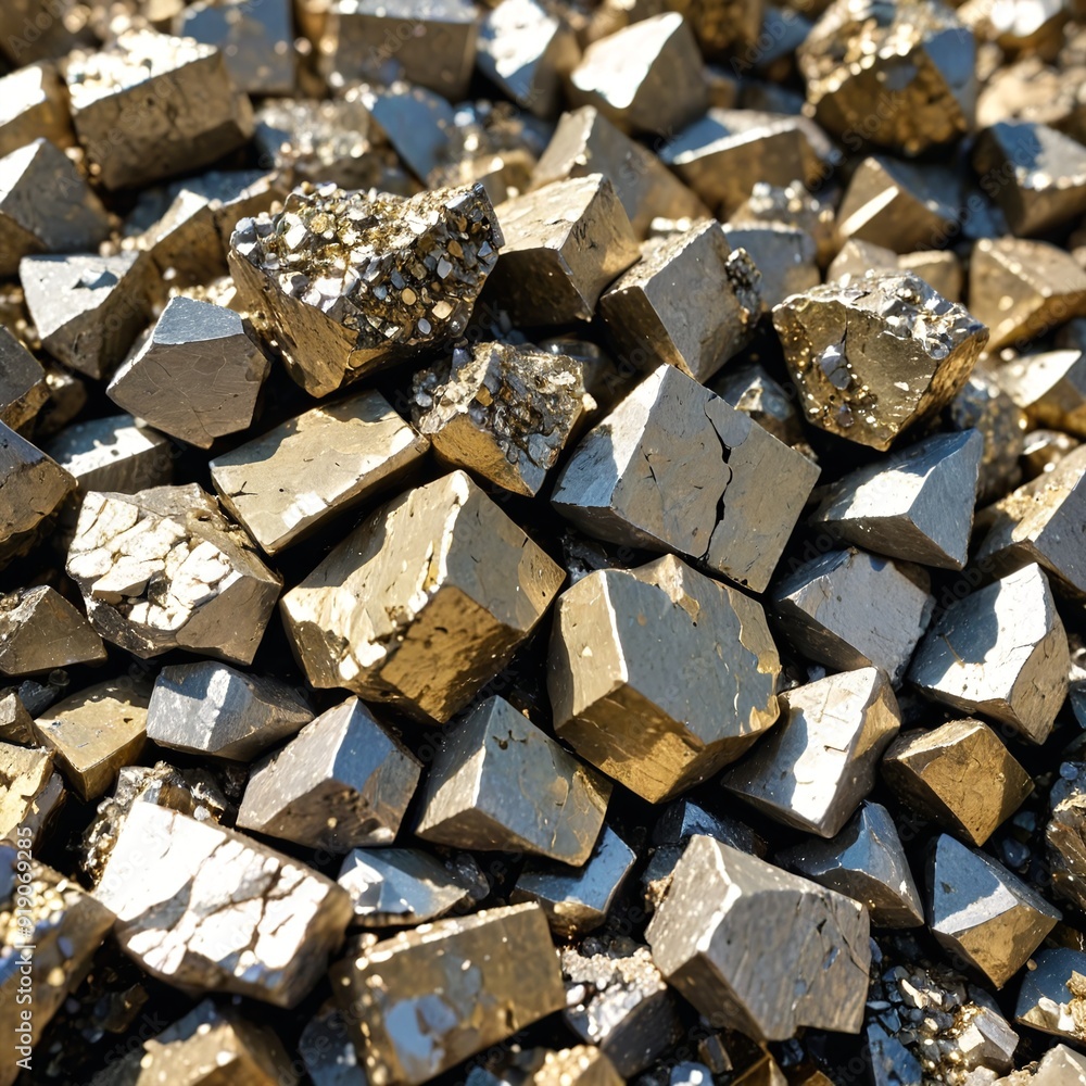 Brilliant Pyrite Industrial Elegance in Natural Light Brilliant Pyrite Industrial Elegance in Natural Light