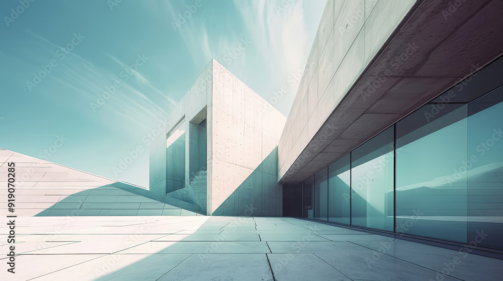 Minimalist Urban Aesthetics: Symmetry, Geometric Building Designs, 300 DPI Minimalist Urban Aesthetics: Symmetry, Geometric Building Designs, 300 DPI