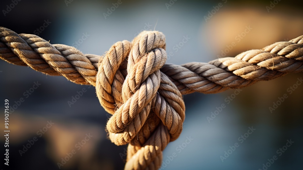 Nautical marine line tied together as a symbol for trust and faith. Neural network ai generated art Nautical marine line tied together as a symbol for trust and faith. Neural network ai generated art