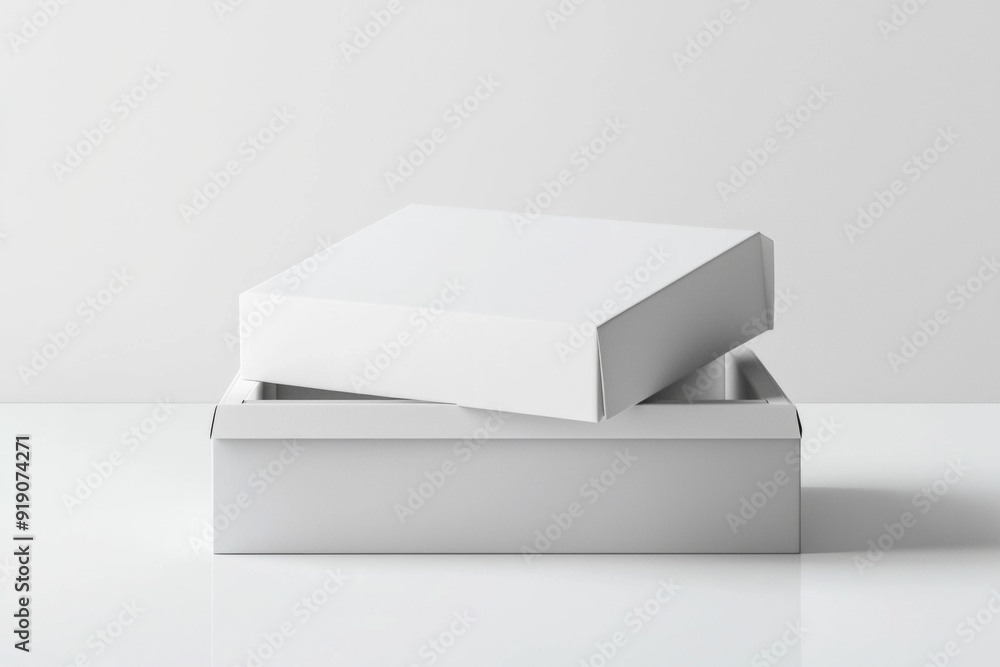 Paper Box Mockup A4 on isolated background created with Generative AI Paper Box Mockup A4 on isolated background created with Generative AI
