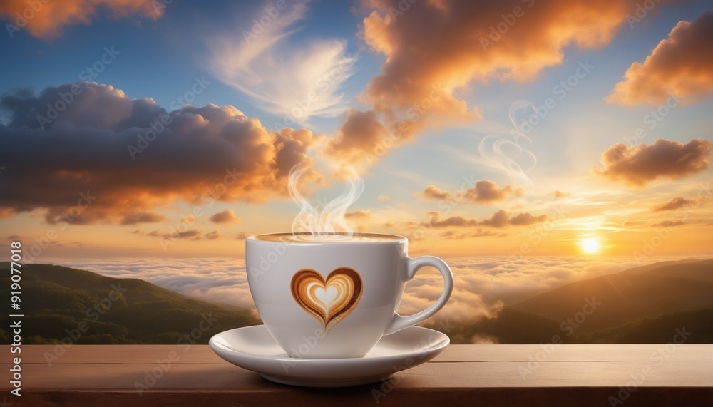 Cup of hot coffee Cup of hot coffee