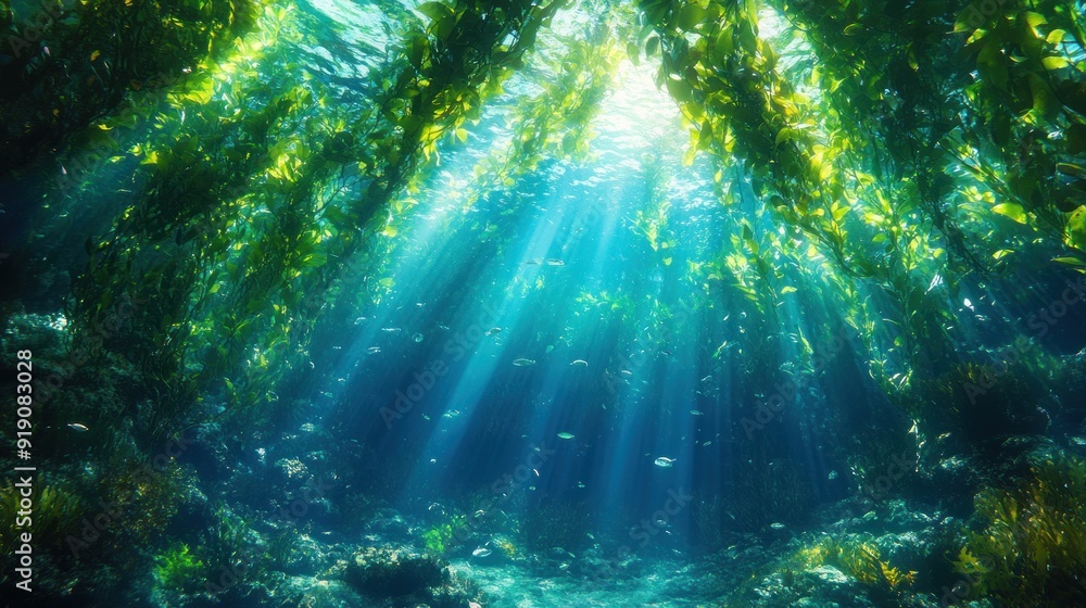 Fototapeta premium Underwater Kelp Forest