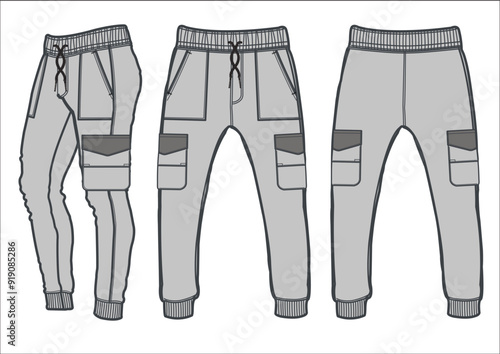 jogger pants template, sport, sweat pant