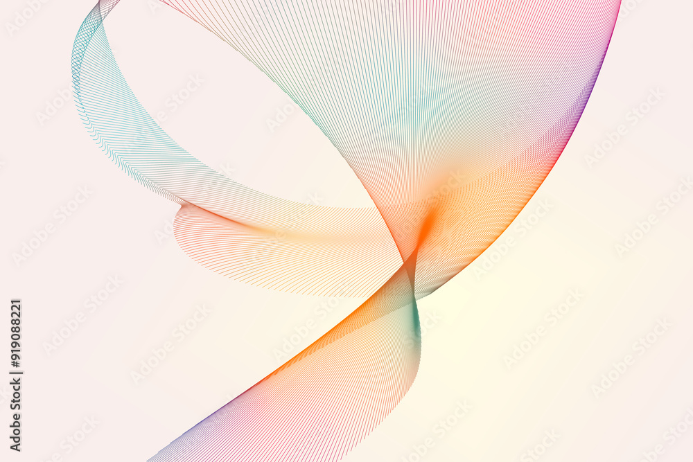 A creative and futuristic abstract wallpaper depicting waves and grid lines merging in a gradient from white to pale orange, embodying flow and motion A creative and futuristic abstract wallpaper depicting waves and grid lines merging in a gradient from white to pale orange, embodying flow and motion