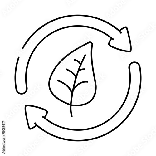 eco esg line icon vector. eco esg sign. isolated contour symbol black illustration