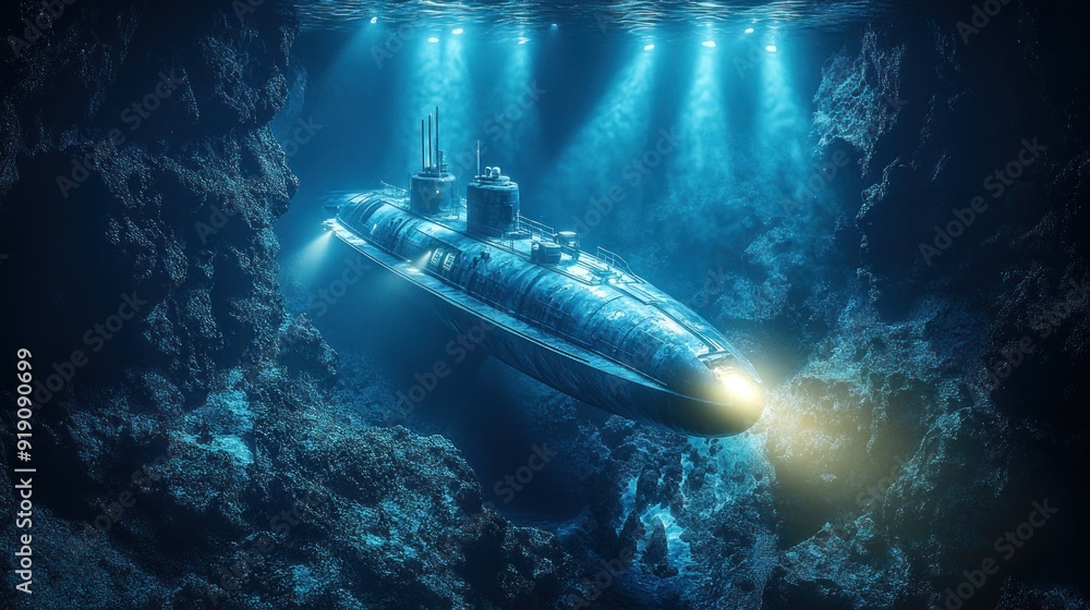 Submarine in the Depths Submarine in the Depths