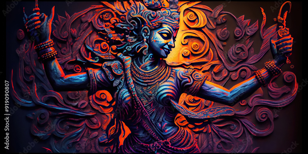Lord Krishna 3D Mural Painting – Stunning 3D Design Featuring Divine Krishna Imagery in a Detailed Mural, Perfect for Spiritual and Artistic Spaces Lord Krishna 3D Mural Painting – Stunning 3D Design Featuring Divine Krishna Imagery in a Detailed Mural, Perfect for Spiritual and Artistic Spaces