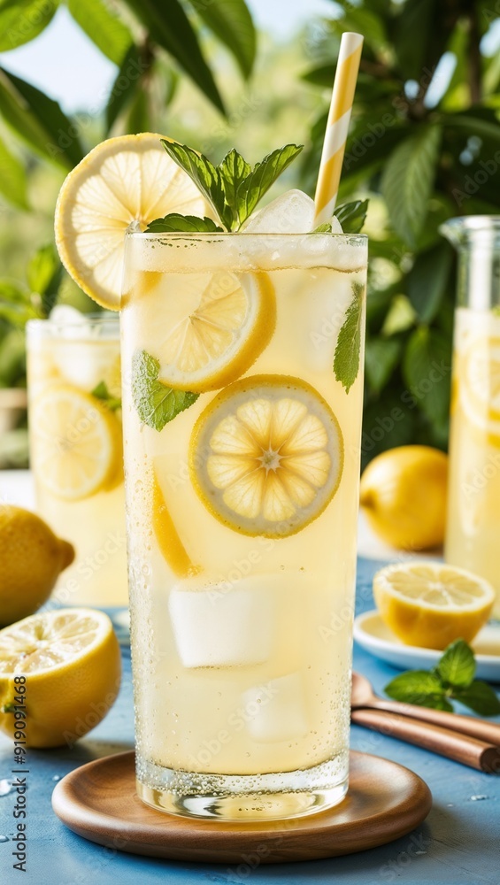 Fototapeta premium glass of lemonade