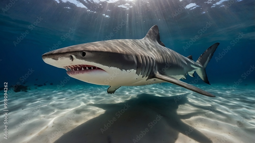 Fototapeta premium shark in the sea
