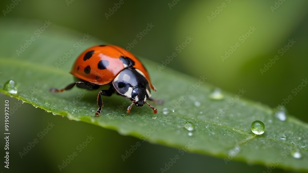 ladybird on a leaf ladybird on a leaf