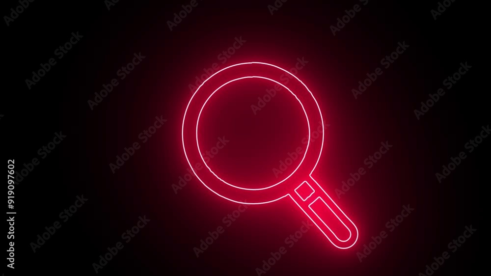 Dynamic Neon Search Icons - Digital Analysis Animation, Explore the essence of digital inquiry with this vibrant stock video, showcasing neon search icons Dynamic Neon Search Icons - Digital Analysis Animation, Explore the essence of digital inquiry with this vibrant stock video, showcasing neon search icons