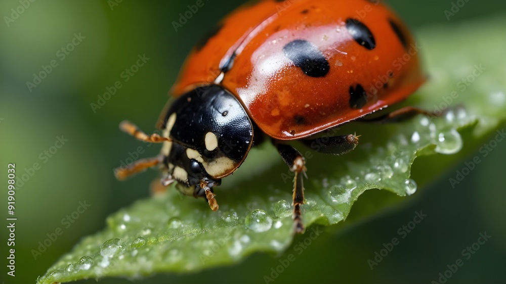 ladybird on a leaf ladybird on a leaf