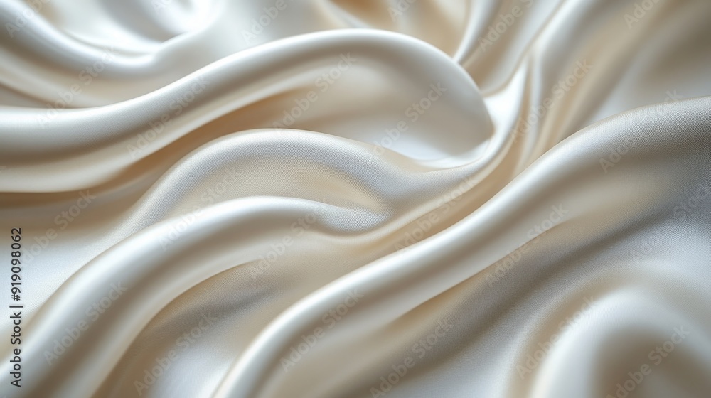 Abstract Draped Beige Satin Fabric Texture Abstract Draped Beige Satin Fabric Texture