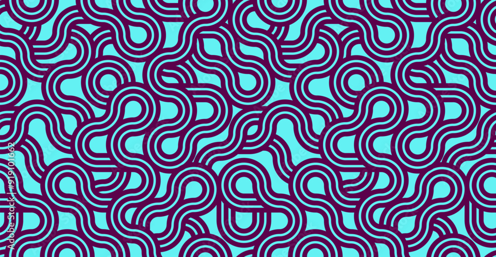 Seamless lines pattern, stripy geometric vector abstract background, linear stripy net, optical maze, web network. Blue color design. Seamless lines pattern, stripy geometric vector abstract background, linear stripy net, optical maze, web network. Blue color design.